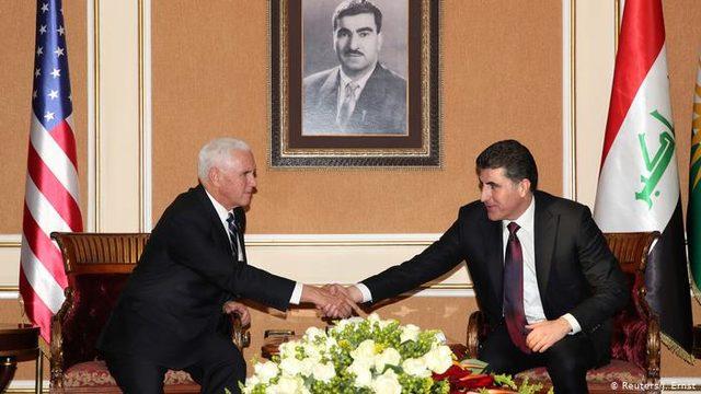 Pence Irak'ta Neçirvan Barzani ile görüştü