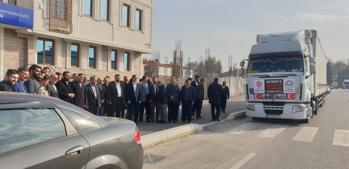 Sakarya&rsquo;dan Afrin&rsquo;e 25 ton un yardımı