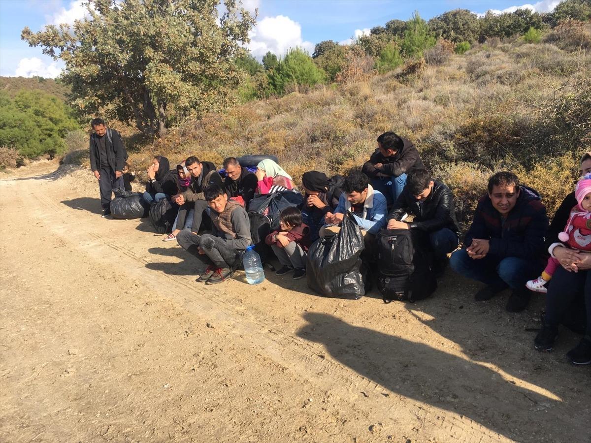 &Ccedil;anakkale'de 46 d&uuml;zensiz g&ouml;&ccedil;men yakalandı