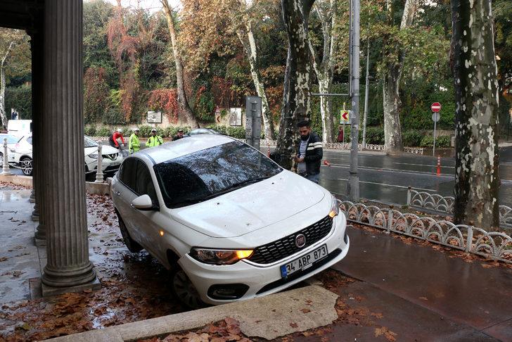 Direksiyon başında uyudu! Az daha Dolmabahçe Sarayı'nın duvarına çarpıyordu G5