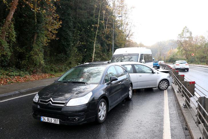 Sarıyer'de zincirleme kaza! 8 araç birbirine girdi G4