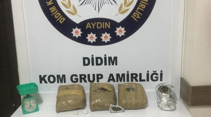 Didim polisinden uyuşturucu tacirlerine şok baskın