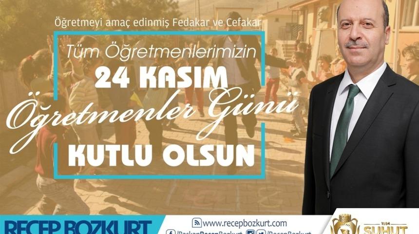 Başkan Recep Bozkurt’tan ’24 Kasım Öğretmenler Günü’ mesajı