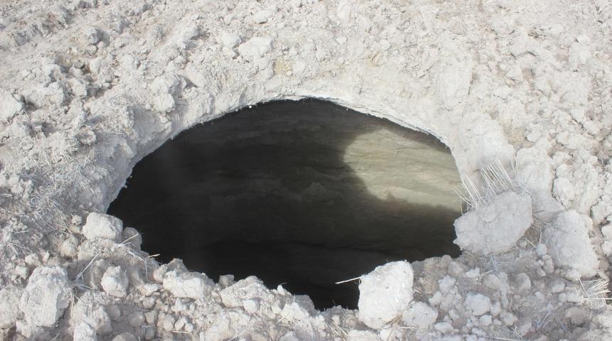 Konya'da bir obruk daha oluştu