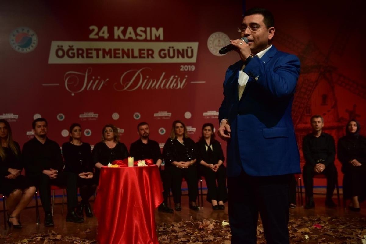 Başkan T&uuml;t&uuml;nc&uuml;&rsquo;den &ouml;ğretmenlere şiir