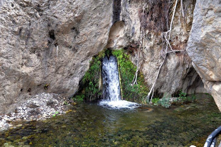 Bilecik'te kayaların içinden çıkan "sıcak su kaynağı" ilgi görüyor G1