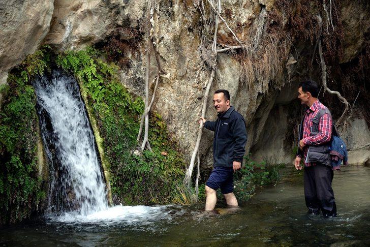 Bilecik'te kayaların içinden çıkan "sıcak su kaynağı" ilgi görüyor G2