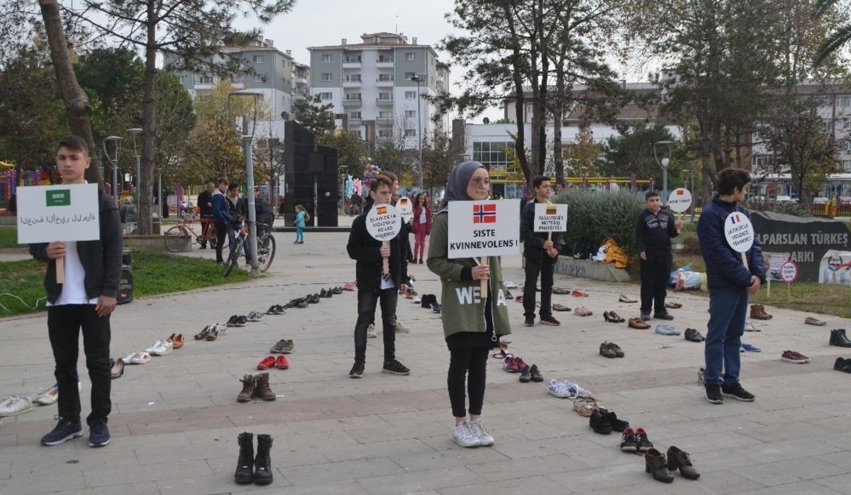 Liseli gen&ccedil;ler Bafra&rsquo;dan d&uuml;nyaya seslendiler