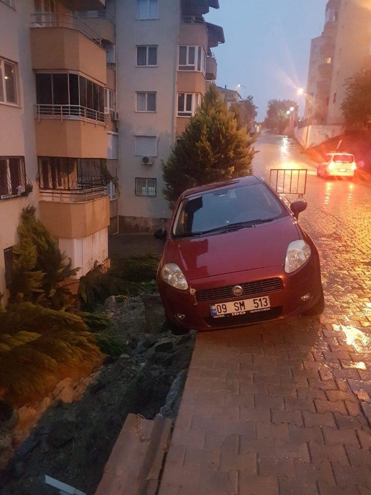 Kuşadası’nda istinat duvarı çöktü G5