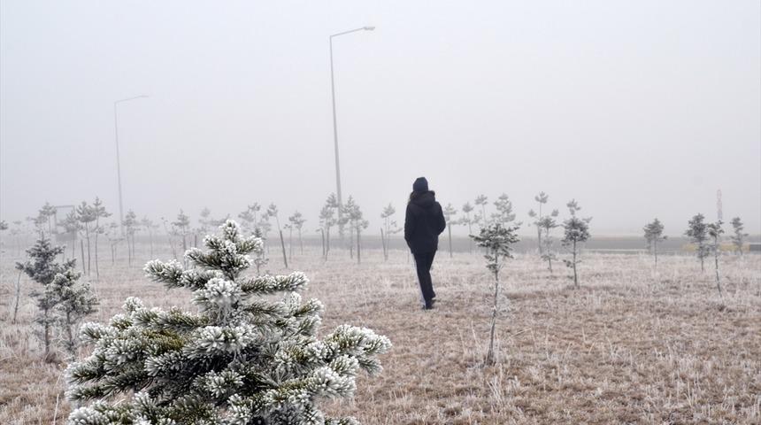 Doğu Anadolu'daki 7 ilde hava sıcaklığı gece sıfırın altına d&uuml;şt&uuml;