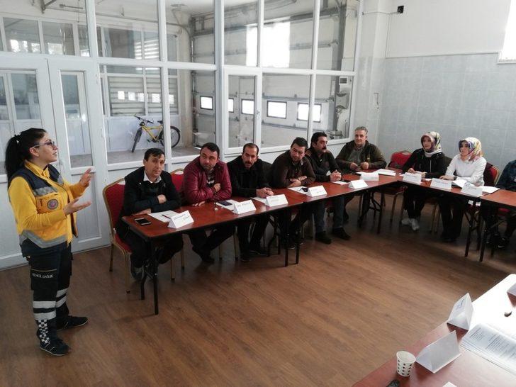 Belediye personeline yönelik ilk yardım eğitimleri verildi G4