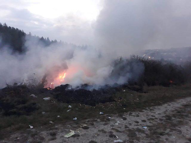 Karabük’te anız yangını