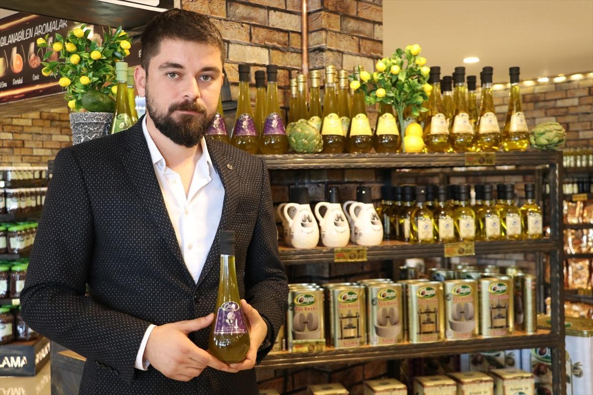 Dede yadigarı fabrikada "enginarlı, avokadolu ve limonlu zeytinyağları" &uuml;retiyor