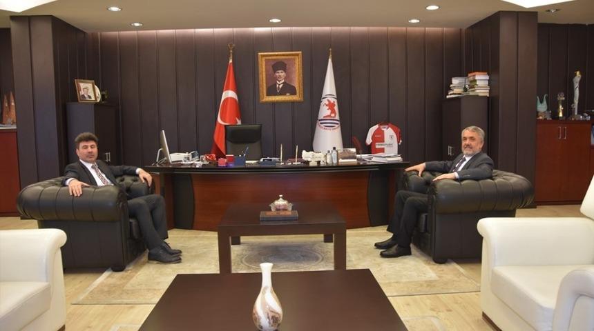 Rektör Karacoşkun OMÜ Rektörü Bilgiç’le bir araya geldi