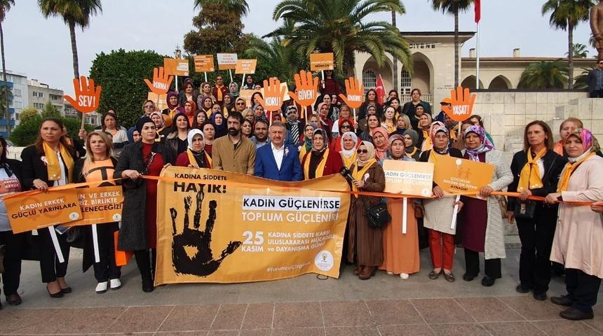 AK Parti’li kadınlar, kadına şiddete ’dur’ dedi