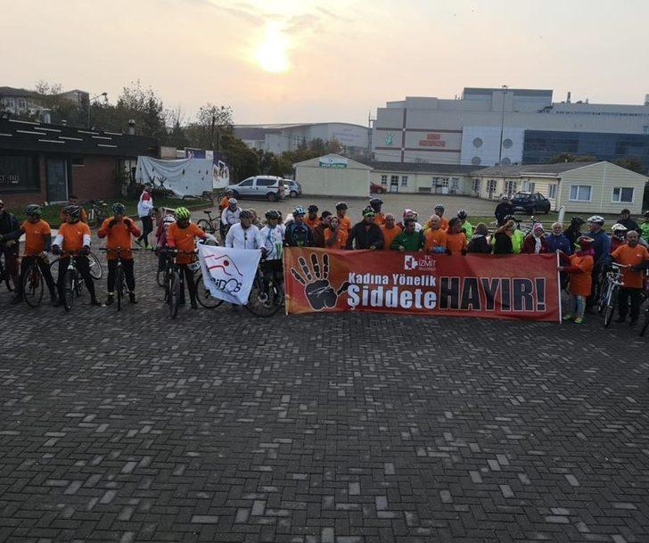 Pedallar, kadına şiddete karşı çevrildi G2