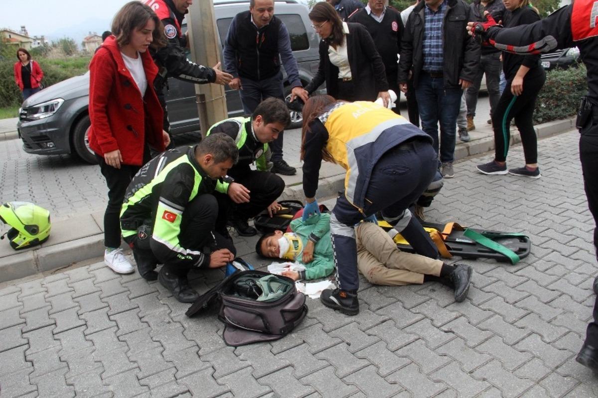 Otomobil yaya ge&ccedil;idinde &ouml;ğrenciye &ccedil;arptı