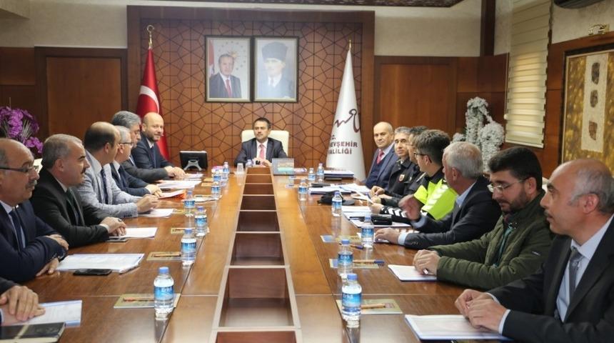Nevşehir&rsquo;de kış mevsimi trafik tedbirleri toplantısı yapıldı