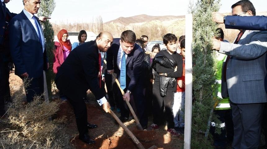 Aksaray Belediyesi &ouml;ğretmenler adına 5 bin fidan dikti