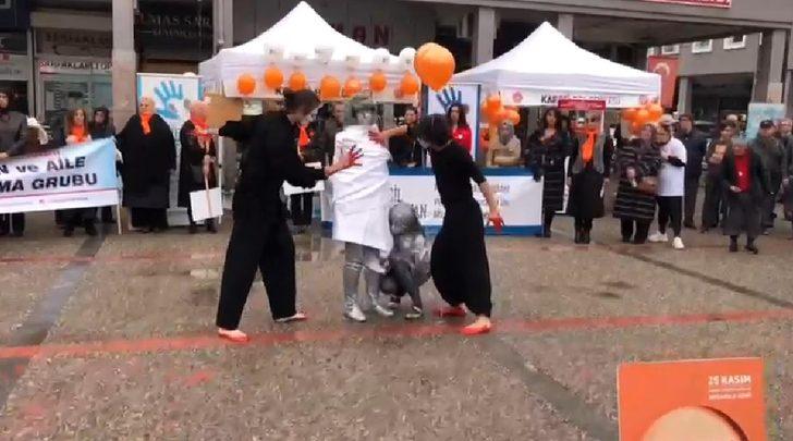 Bu kez şiddete uğrayan kadınları için performans sergilediler G3