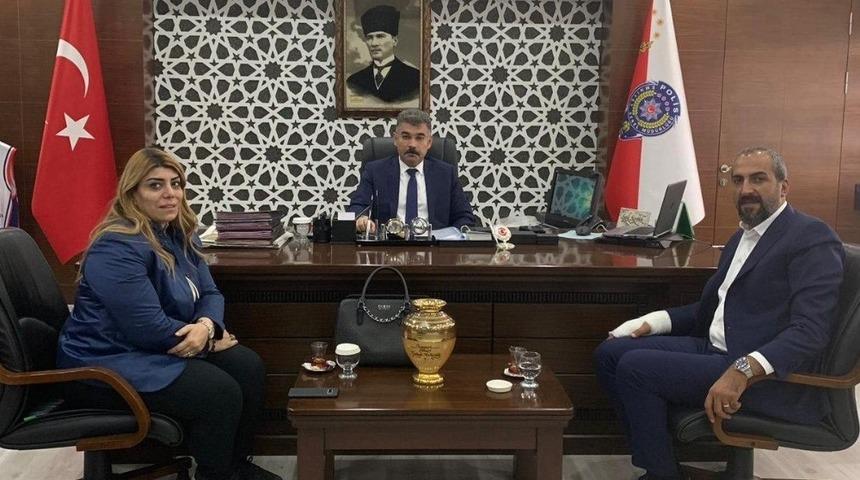 Kayserispor Başkanı, Emniyet Müdürü’nü ziyaret etti.