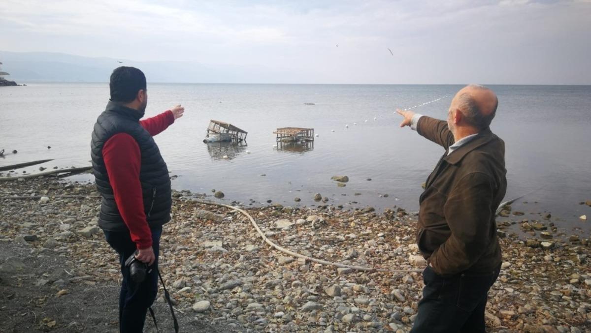 İznik'te su altı m&uuml;zesi olacağı a&ccedil;ıklanmıştı, kalıntıları suyun &uuml;zerine &ccedil;ıktı