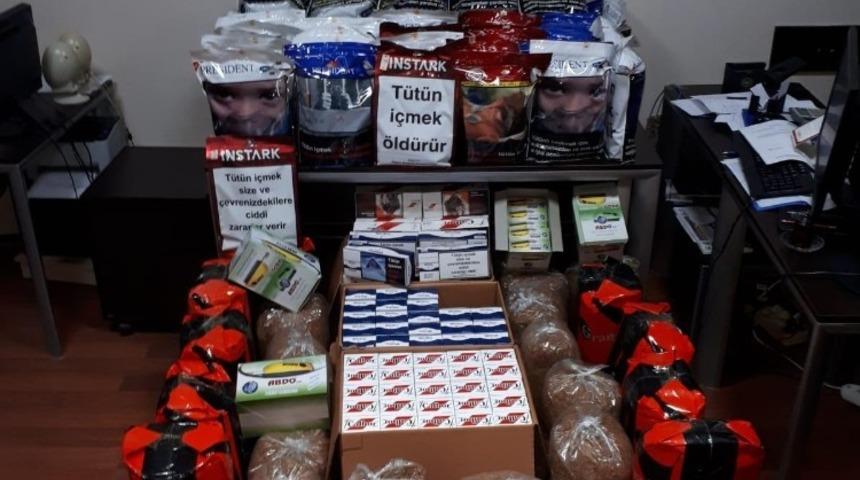 Balıkesir&rsquo;de polis 197 kilo ka&ccedil;ak t&uuml;t&uuml;n yakaladı