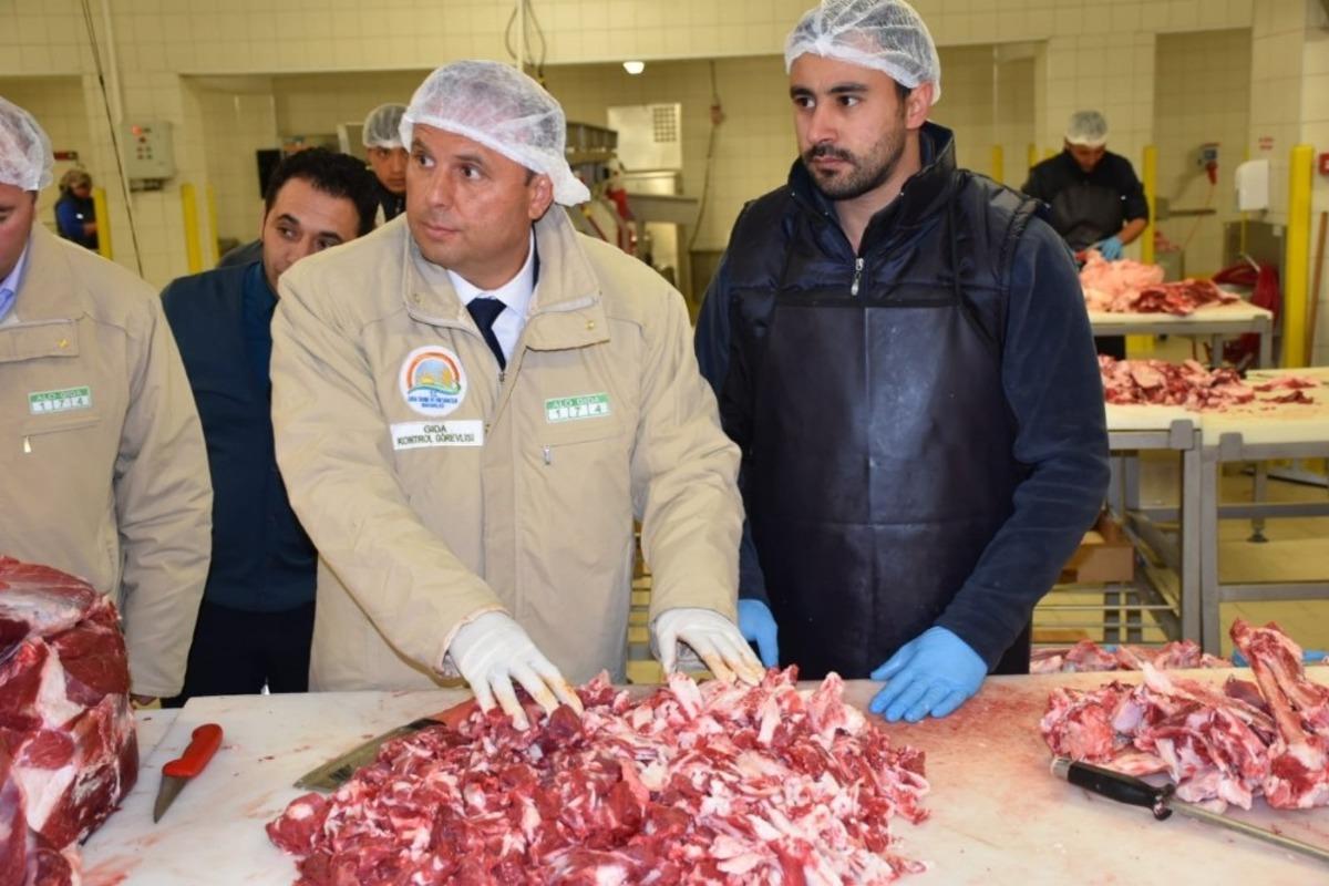 Aksaray&rsquo;da et tesisleri denetleniyor