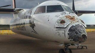 Zambiya'da uçağa yıldırım isabet etti