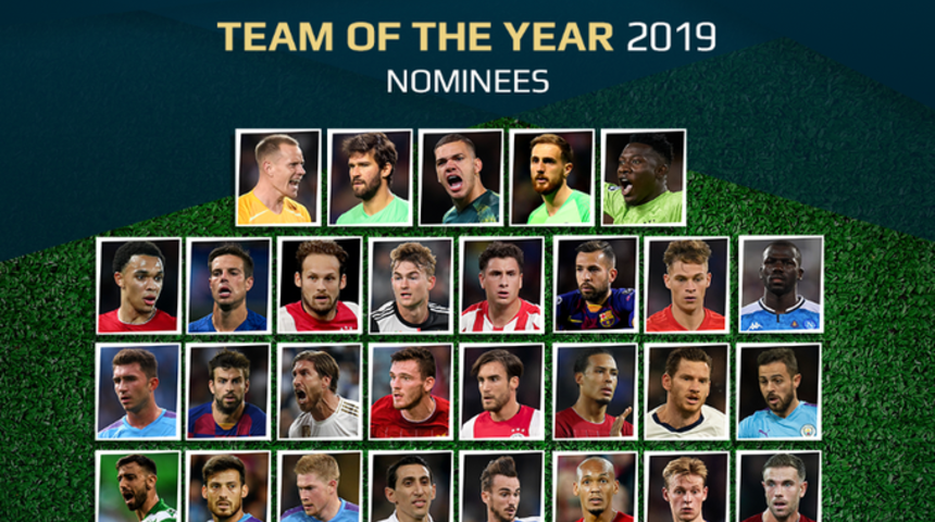 UEFA, yılın 11'i için aday oyuncuları oylamaya sundu