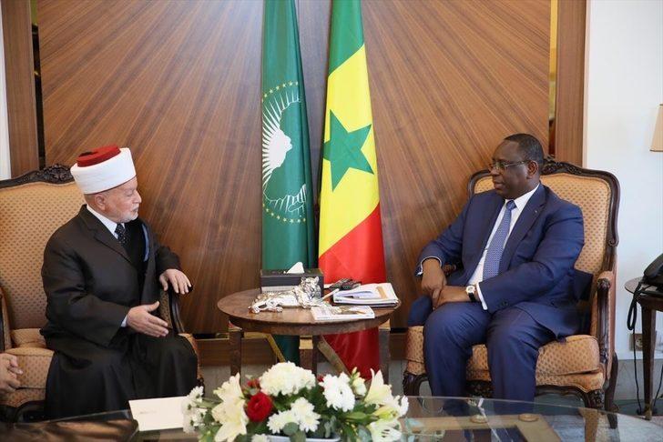 Senegal Cumhurbaşkanı, Filistin Müftüsünü kabul etti