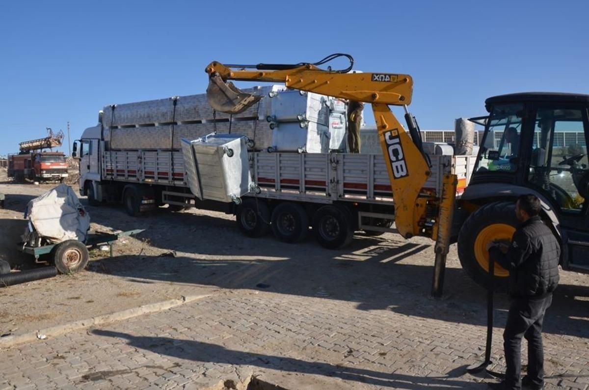 Emet Belediyesi 33 adet &ccedil;&ouml;p konteyneri aldı