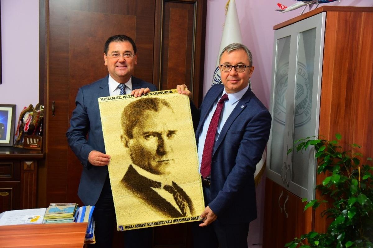 Muğla SMMM Y&ouml;netiminden, Başkan Tokat&rsquo;a Ziyaret