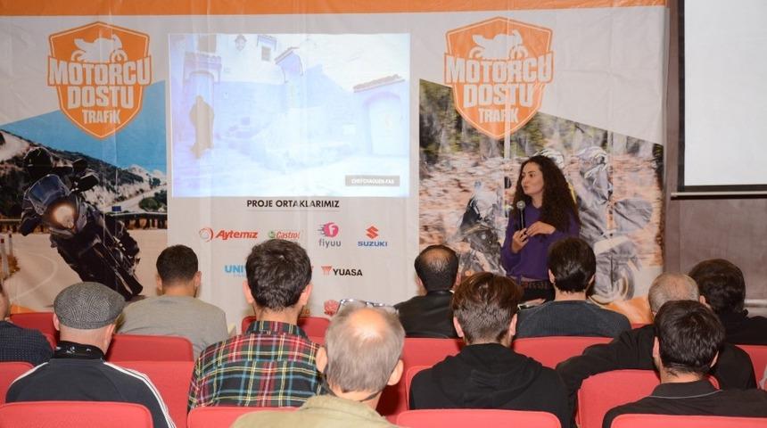 Motorsporları Kul&uuml;b&uuml;nden  &lsquo;Motorcu Dostu Trafik&rsquo; s&ouml;yleşisi
