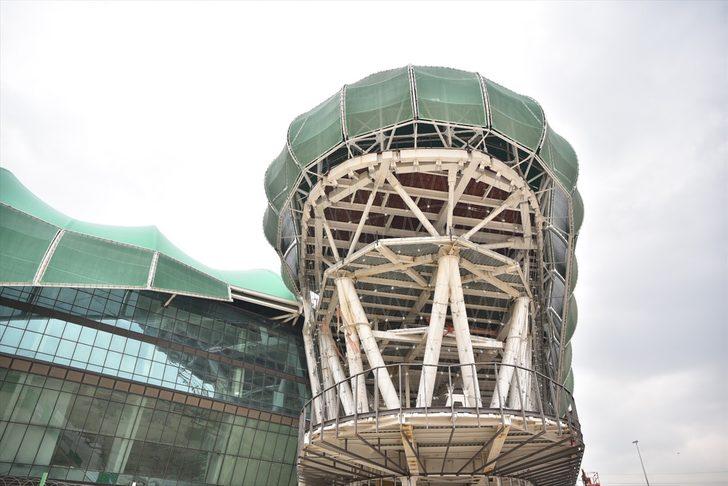 Bursaspor'un stadyumundaki "timsah başı" figürünün yapımına yeniden başlandı G4