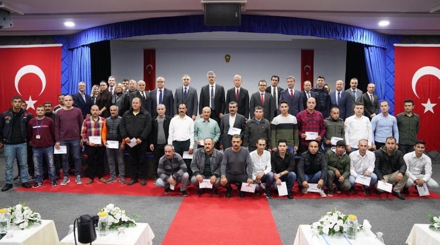 150 hükümlü eğitimleri başarıyla tamamladı, sertifikalarını aldı