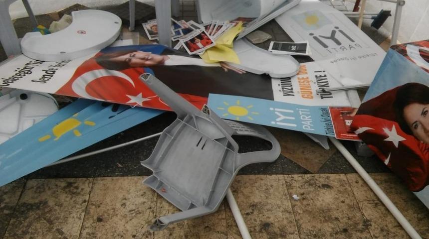 İYİ Parti standına saldıran şüpheli gözaltına alındı