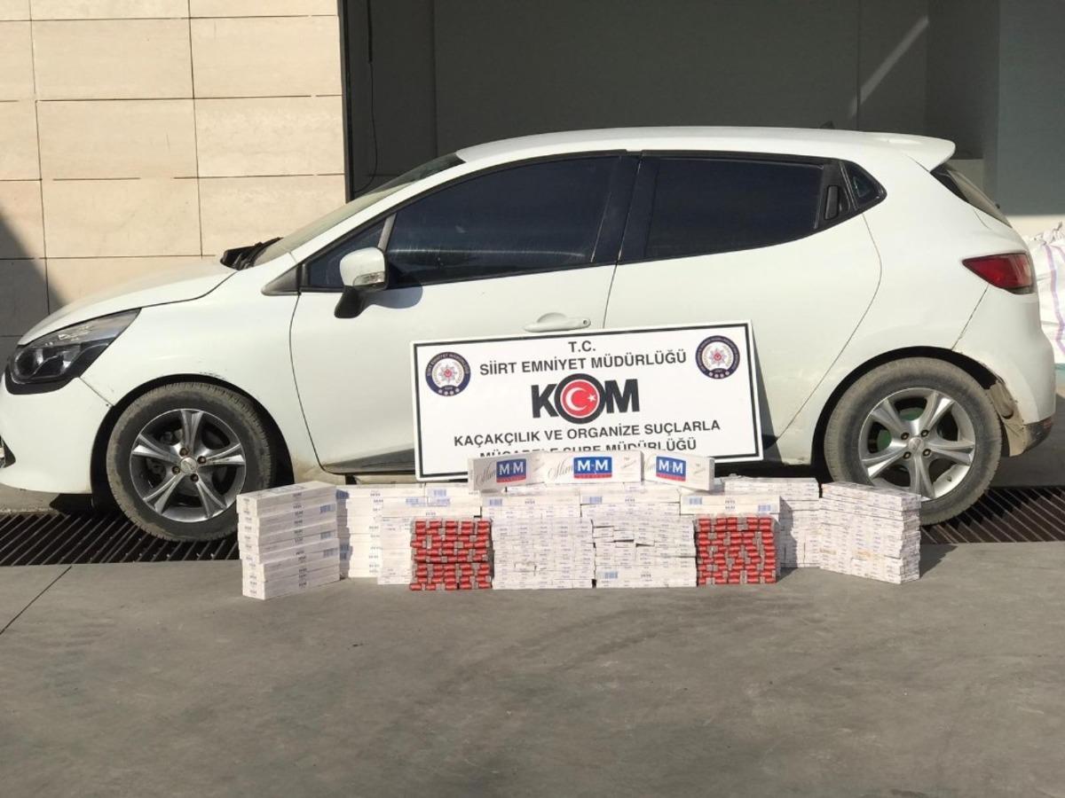 Siirt&rsquo;te bin 540 paket ka&ccedil;ak sigara ele ge&ccedil;irildi
