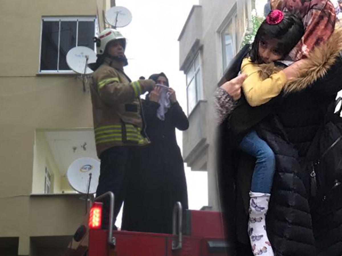 &Uuml;mraniye'de apartmanda yangın! Can pazarı yaşandı