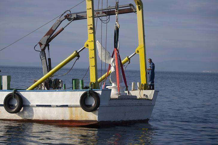 Enez'de bulunan tarihi eserlerin kopyaları Ege'ye bırakıldı G4