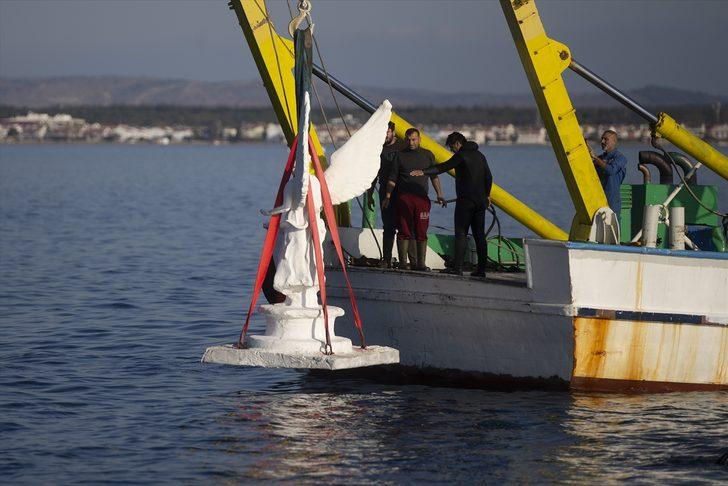 Enez'de bulunan tarihi eserlerin kopyaları Ege'ye bırakıldı G5