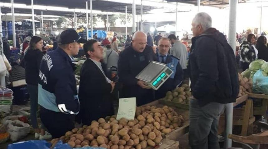 &Ccedil;arşamba&rsquo;da pazar yerlerinde &lsquo;terazi&rsquo; denetimi