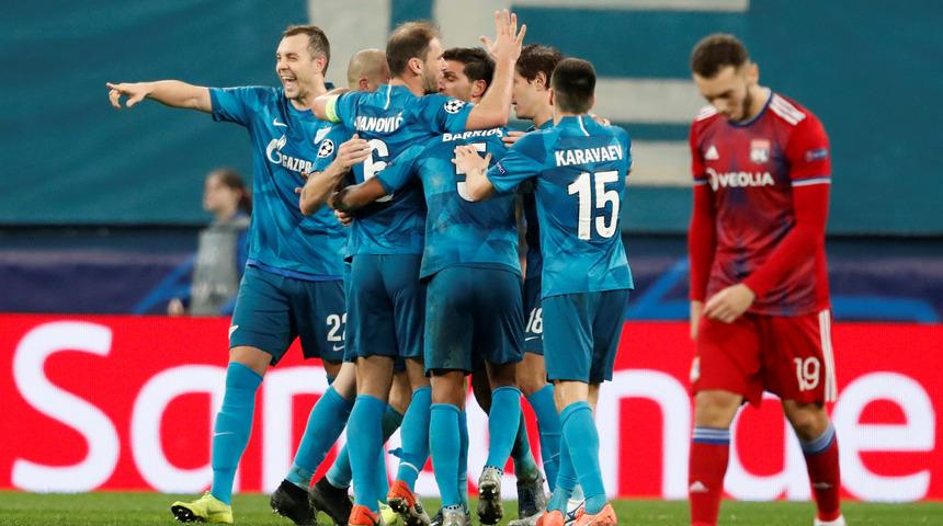 Zenit - Lyon maç sonucu: 2-0 (Şampiyonlar Ligi)