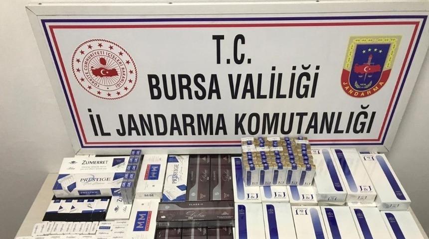 Jandarma ekiplerinden kaçak sigara operasyonu