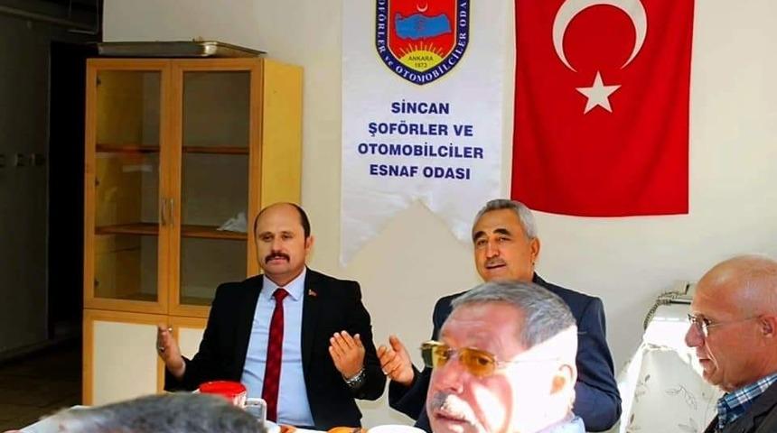 Sincan Şoförler ve Otomobilciler Esnaf Odası Başkanı Yalçın, buluşmalarını sürdürüyor