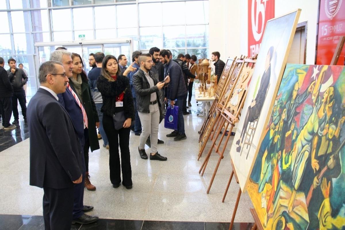 Muhacir Resim ve El Sanatları sergisi a&ccedil;ıldı
