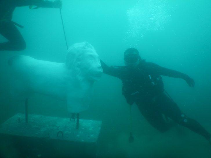 Saros Körfezi'ne batırılan eserler, su altında ilk kez görüntülendi G2