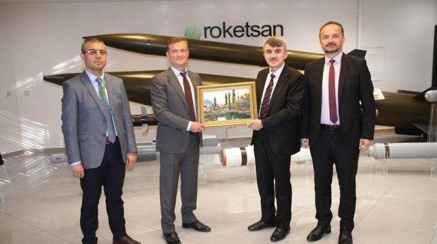 Rektör Uysal’dan ROKETSAN’a ziyaret