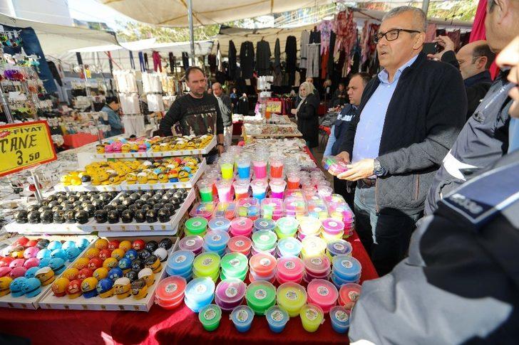 Slime hamuru yine ortaya çıktı, zabıtalar tek tek topladı G3