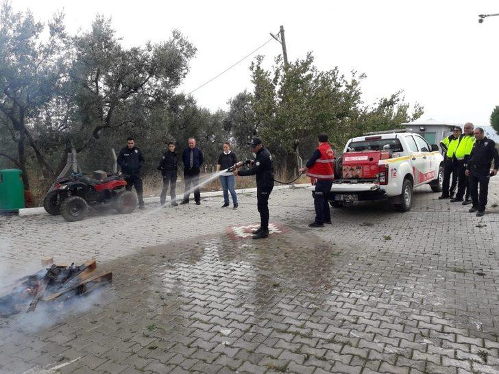 İtfaiyeden emniyet personeline yangın eğitimi G1